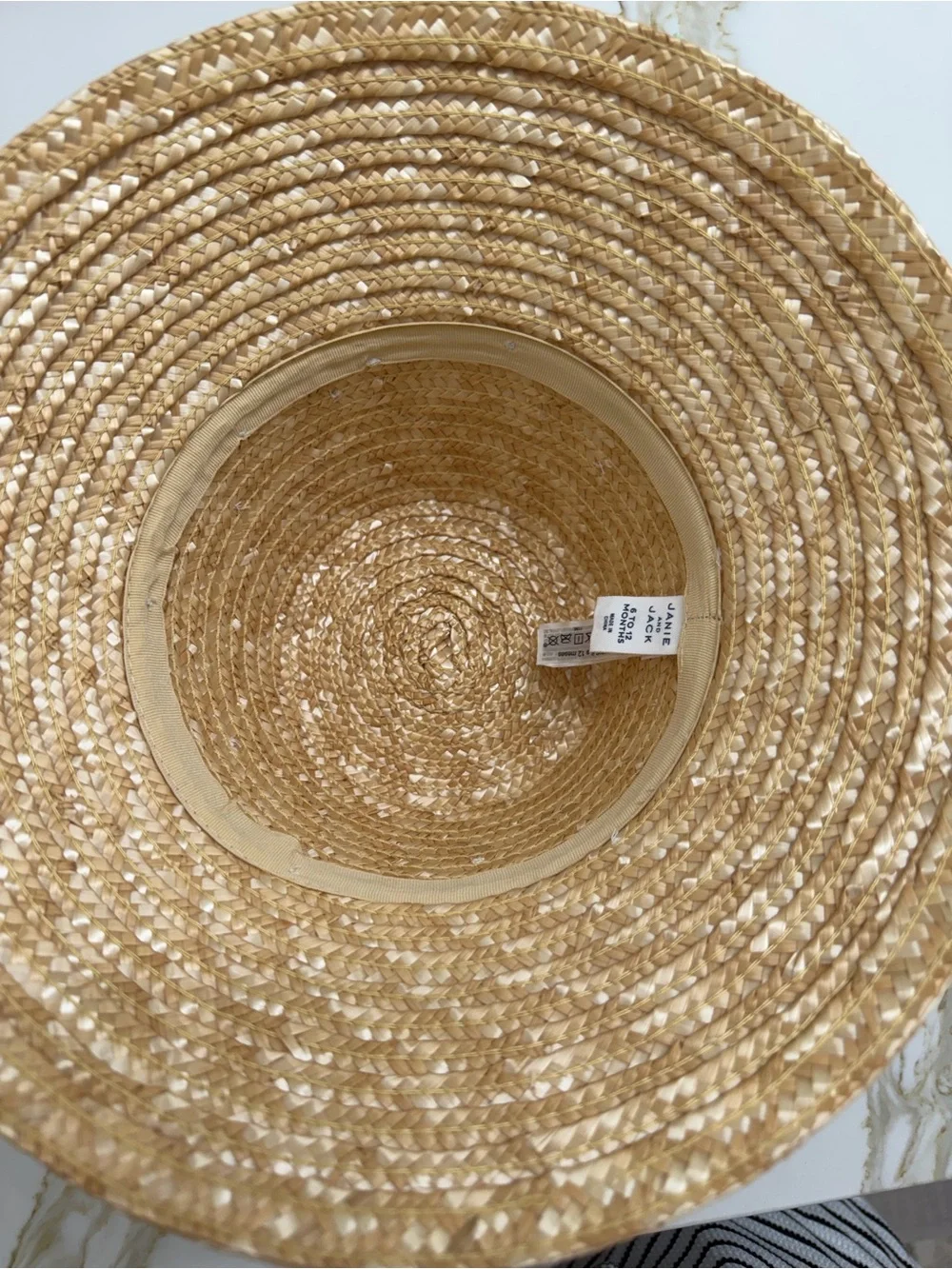 Janie and Jack Bow Straw Sun Hat